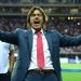 Matías Almeyda celebrando como entrenador en un partido de fútbol. | Imagen: X.
