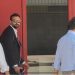 Giovanni Manna, director deportivo del Nápoles, en la reunión por Juanlu Sánchez