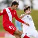 Lulo DaSilva, jugador del Sevilla Atlético, disputando un partido contra el Real Madrid. | Imagen: X.
