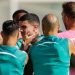 Jugadores del Real Betis durante una sesión de entrenamiento. | Imagen: perfil de X @RealBetis.