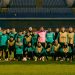 Plantilla del Real Betis en el estadio del Dinamo de Zagreb. | Imagen: perfil de X @RealBetis.