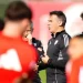 Luis García Plaza dirigiendo el entrenamiento del Sevilla. | Imagen: página web Sevilla FC.