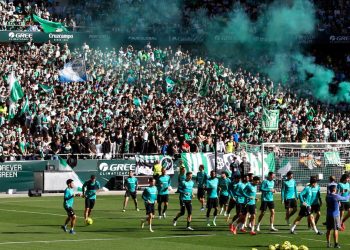 Entrenamiento celebrado por el Betis antes del derbi. | Imagen: X.