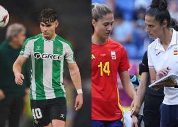 Una baja inesperada y una ‘ojeadora’ especial en el entrenamiento del Betis