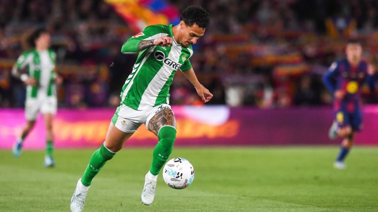 Antony durante el Barcelona-Betis | Imagen: RBB